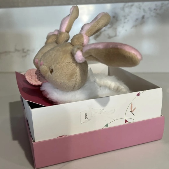 Doudou Et Capagnie Bunny Baby Crib Shoes Slippers - Picture 2 of 5